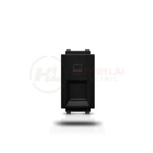 Ổ cắm mạng LeafStyle 1M RJ45 Cat6- Màu đen