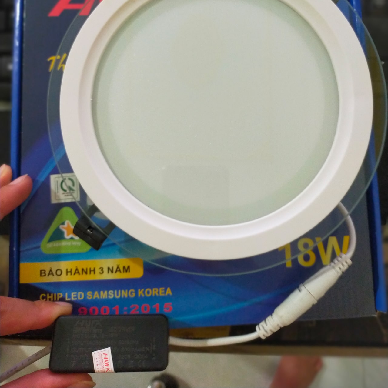 LED Âm Trần Kính 18w 3 Chế Độ HUFA - ảnh phụ 7