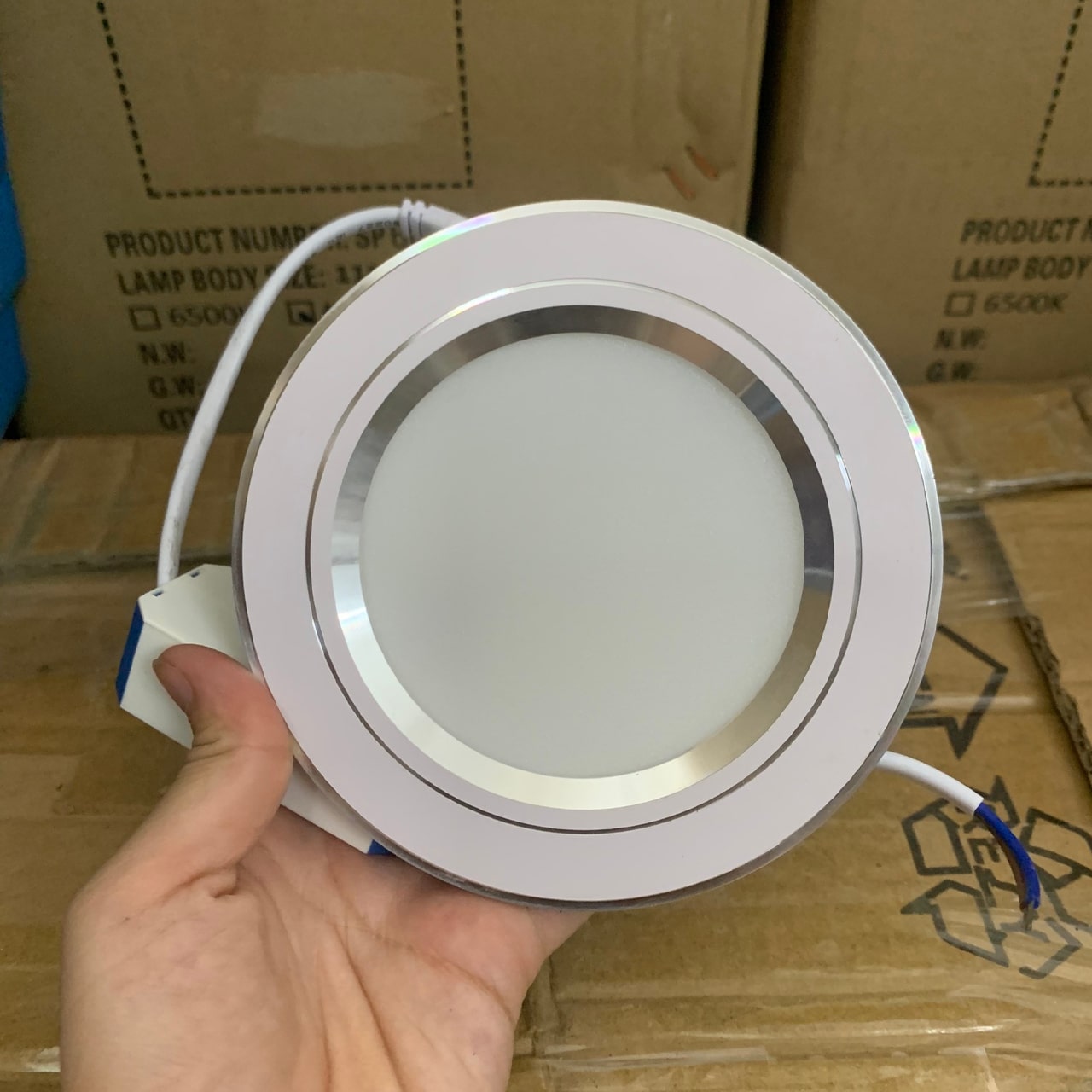 LED Âm Trần 9W Viền Bạc Mỏng - ảnh phụ 14