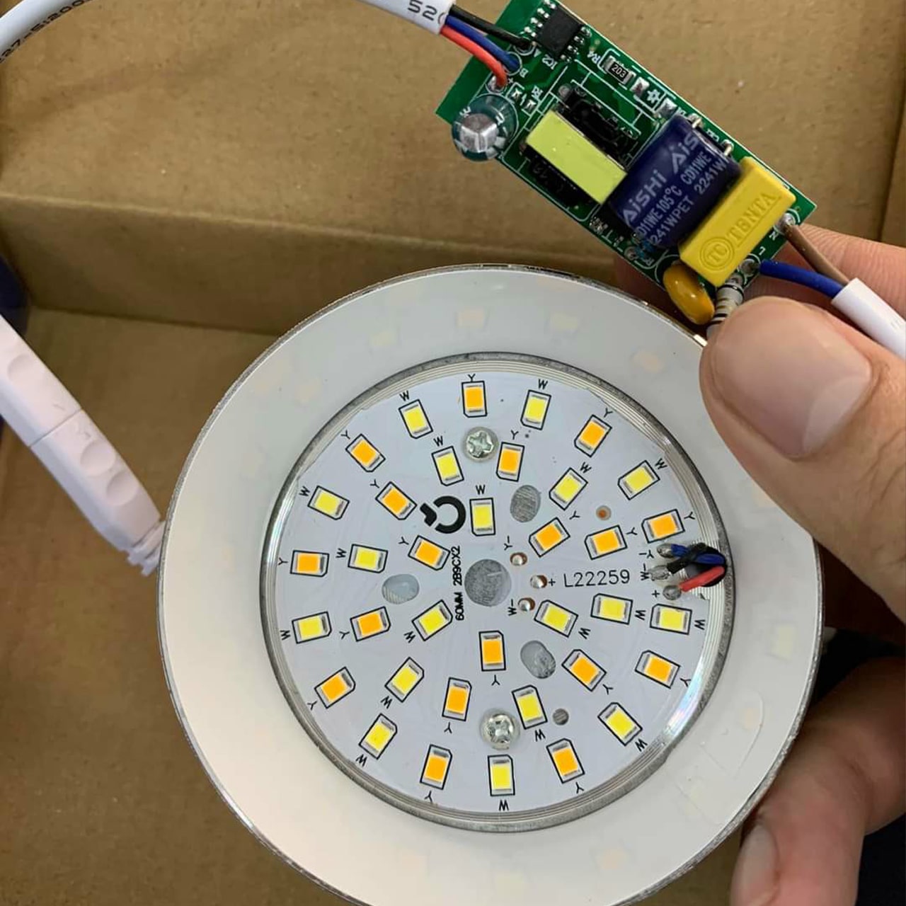 LED Âm Trần 9W Viền Bạc - ảnh phụ 6