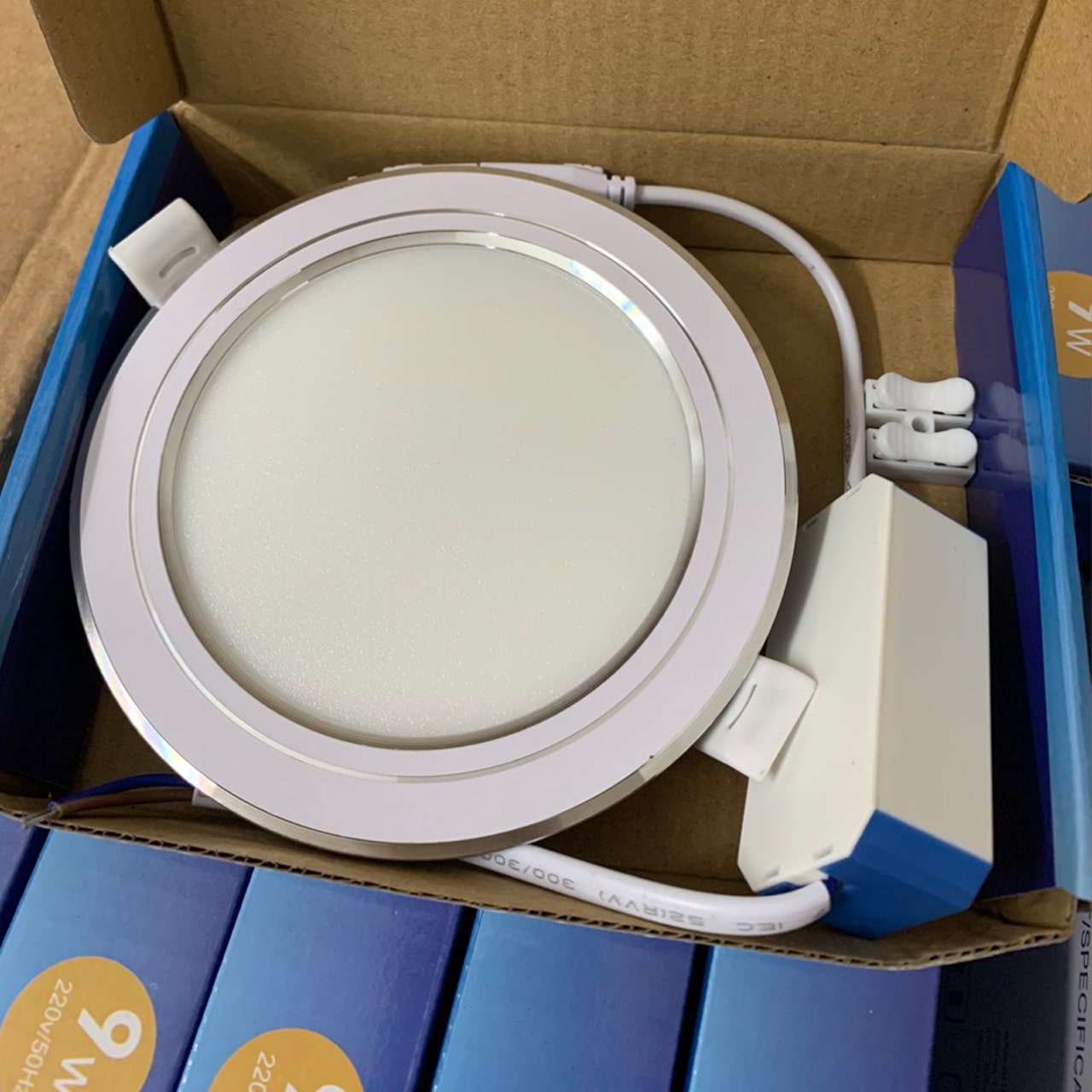 LED Âm Trần 9W Viền Bạc Mỏng - ảnh phụ 2