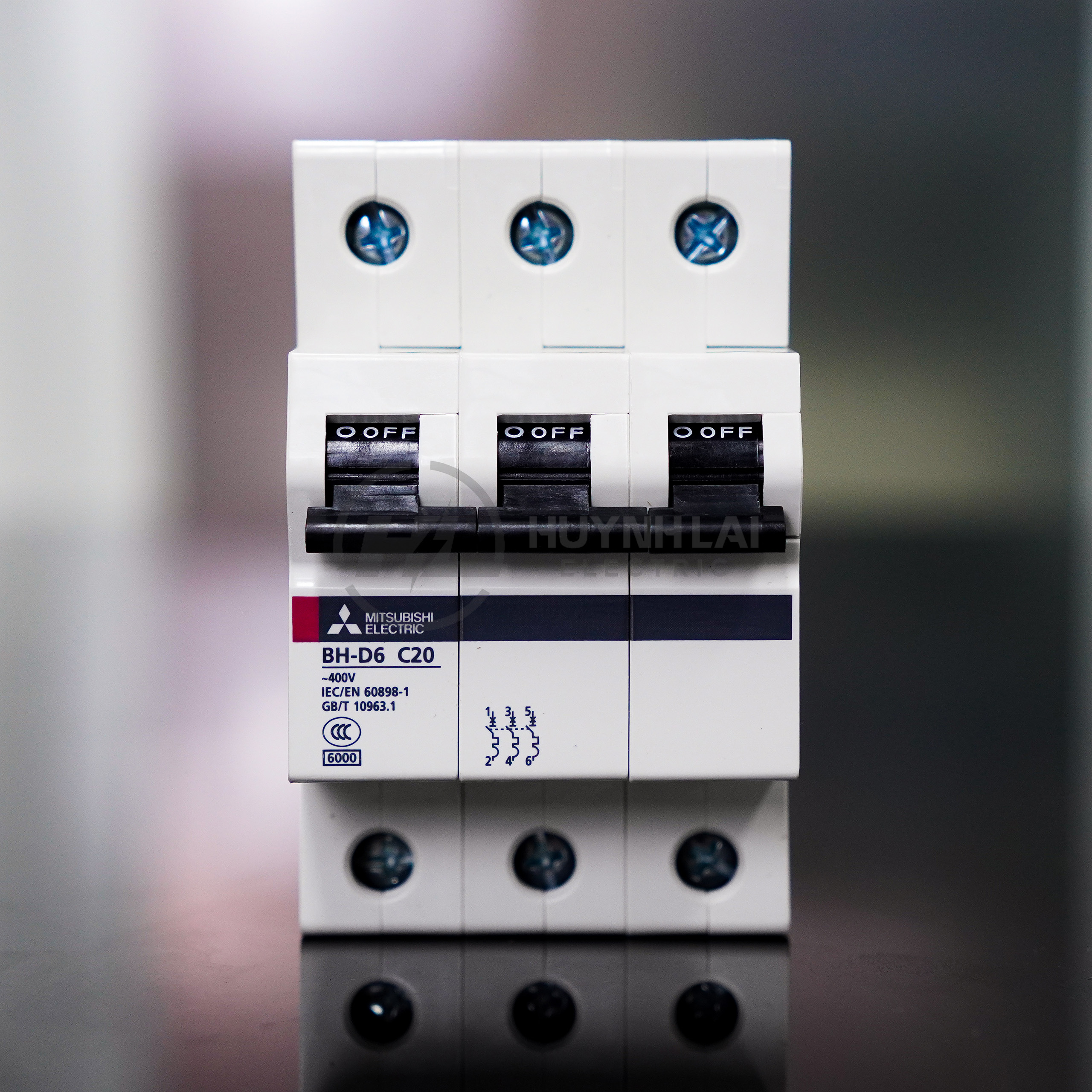 MCB CB Tép BH-D6 3P MITSUBISHI