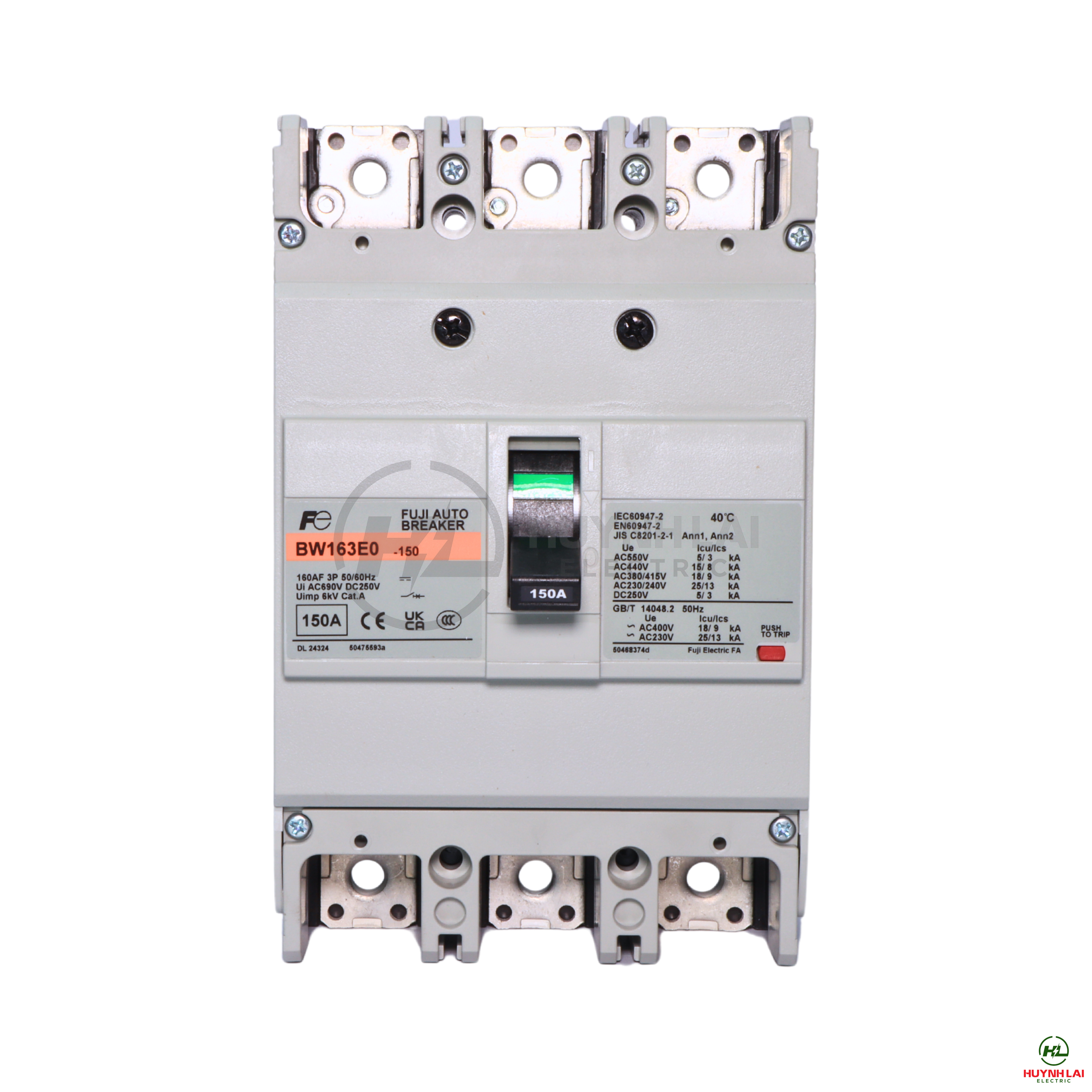 MCCB FUJI BW163E0 3P 150A