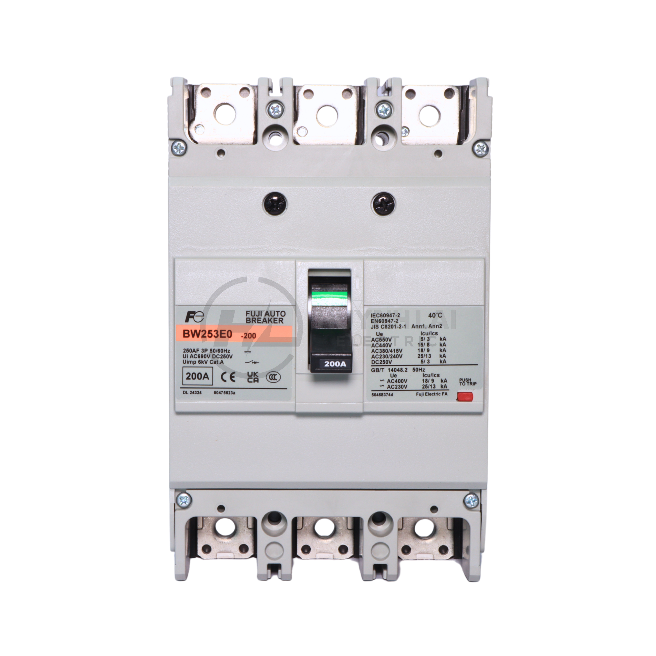 MCCB FUJI BW253E0 3P 200A