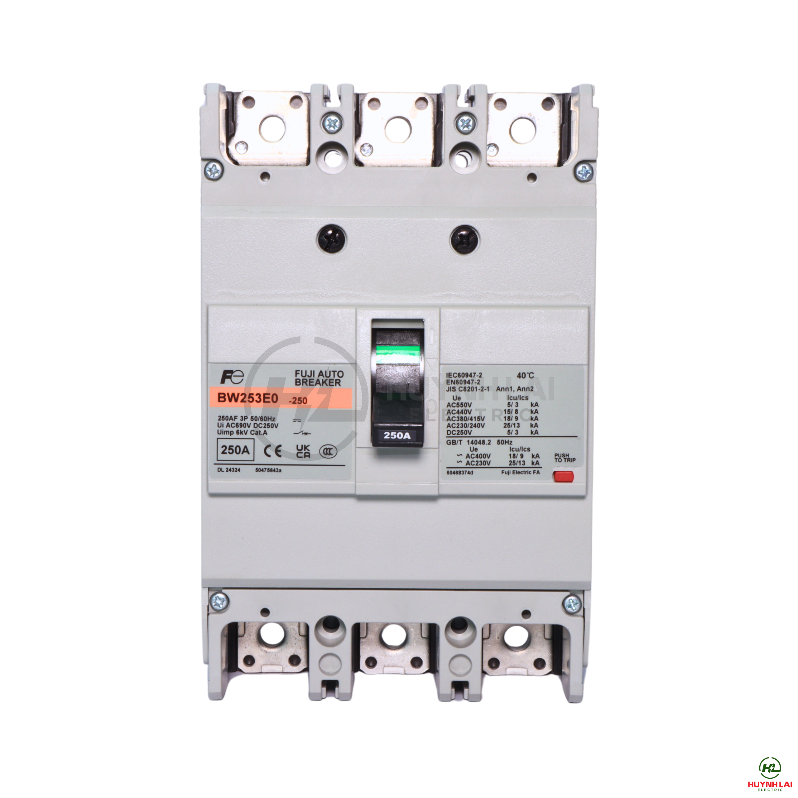 MCCB FUJI BW253E0 3P 250A