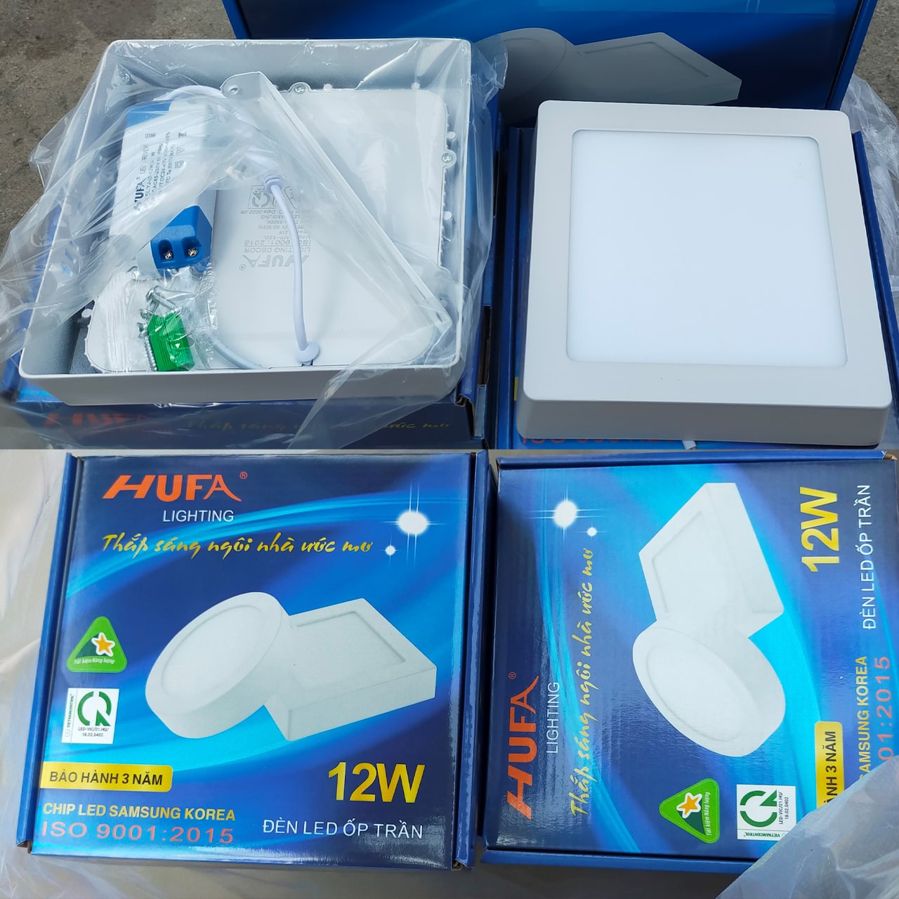 Đèn LED Ốp Trần Vuông 18W - ảnh phụ 8
