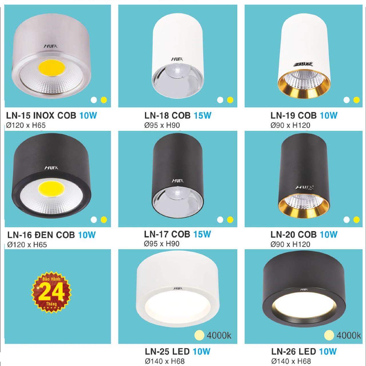 Đèn Lon Ốp Trần 10W Sáng 4000k - ảnh phụ 7