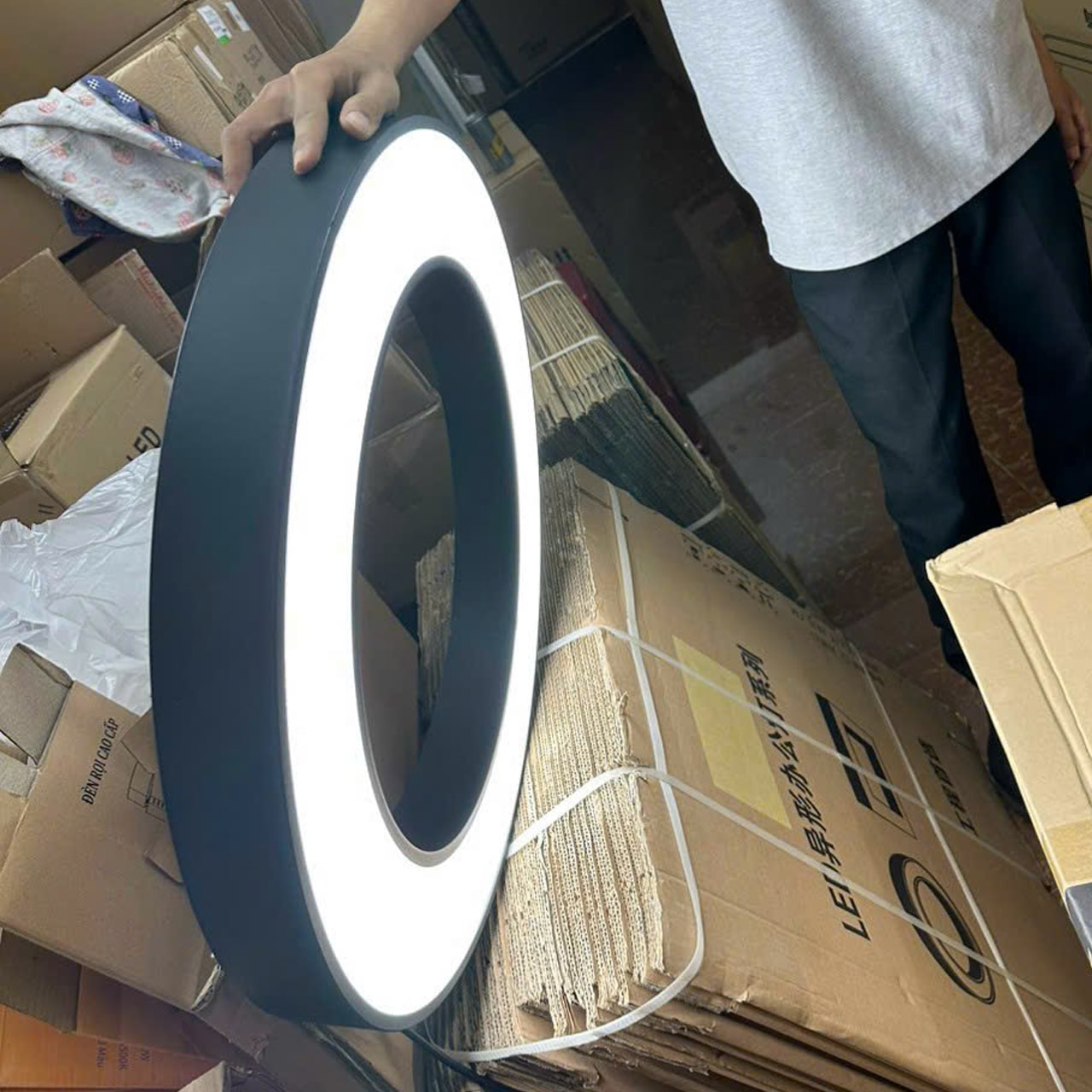 Đèn Thả Văn Phòng Tròn Khuyết Ø600 - ảnh phụ 5