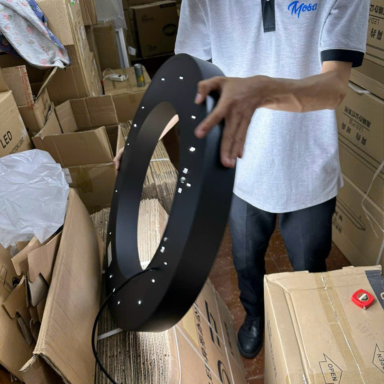 Đèn Thả Văn Phòng Tròn Khuyết Ø600 - ảnh phụ 4