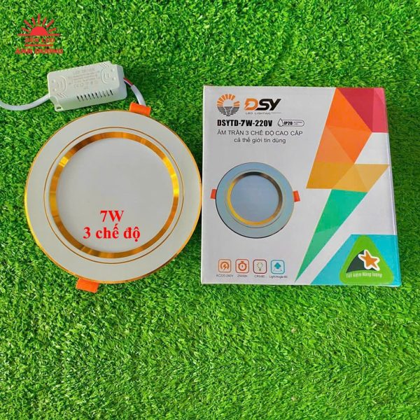 LED Âm Trần 3 Chế Độ 7W