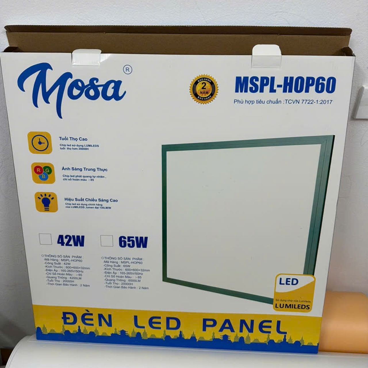 LED Panel ốp nổi 600×600 65w - ảnh phụ 9
