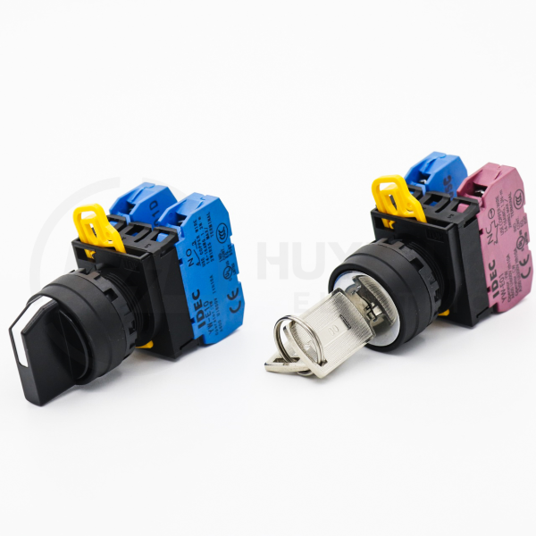 Công Tắc Xoay Vị Trí Phi 22 YW Series IDEC (2 Vị Trí, 3 Vị Trí)