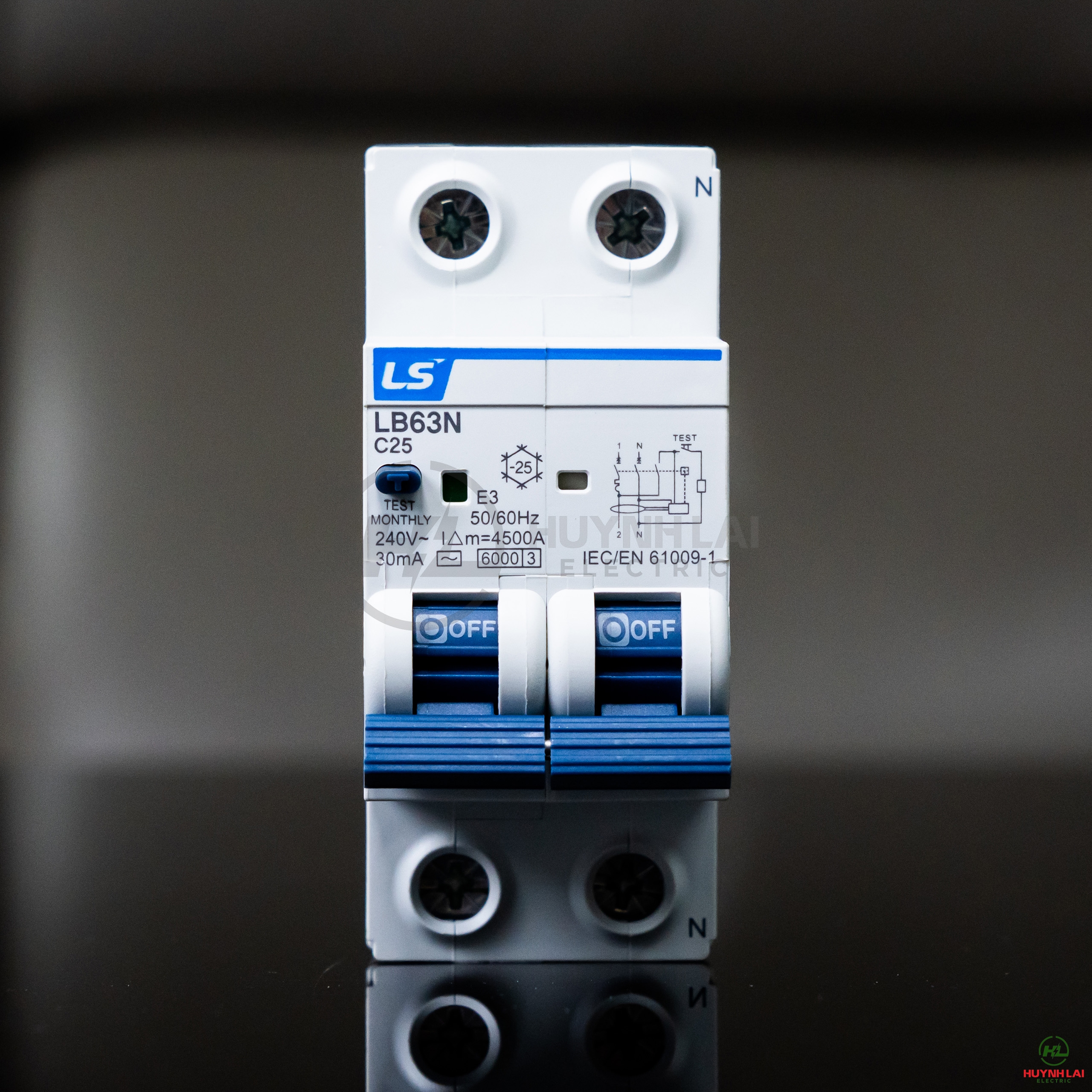 RCBO LB63N 1P+N LS