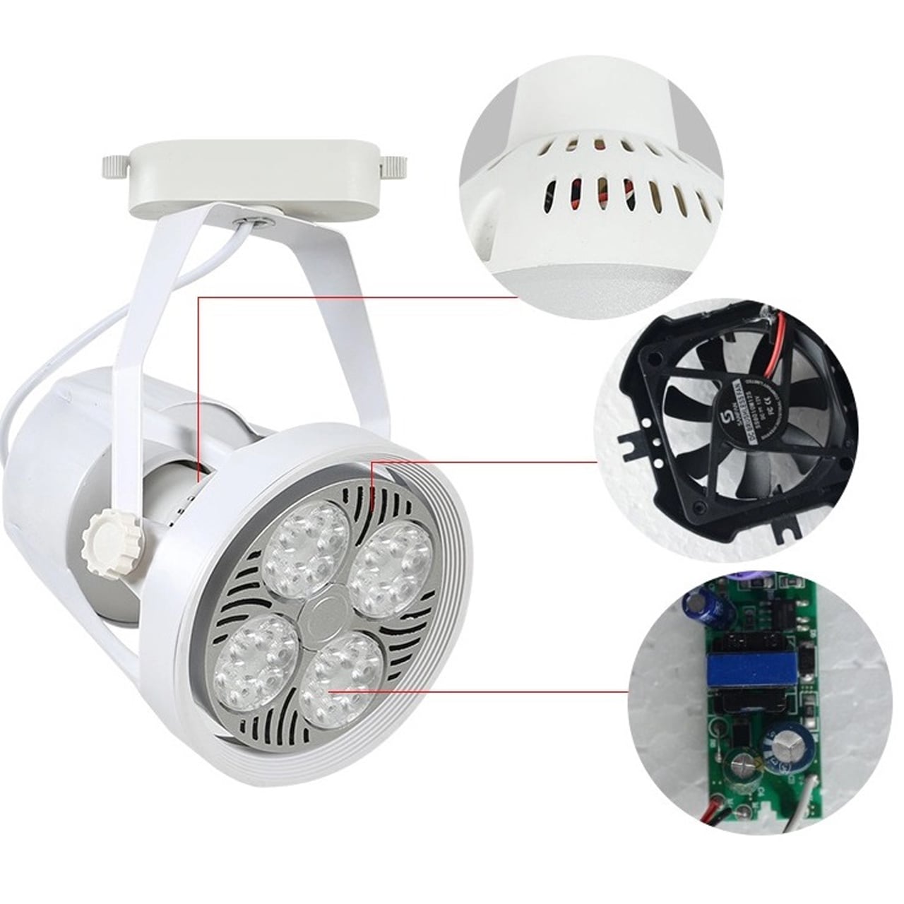 Đèn Rọi Thanh Ray Khuỷu Cob 20W - ảnh phụ 12
