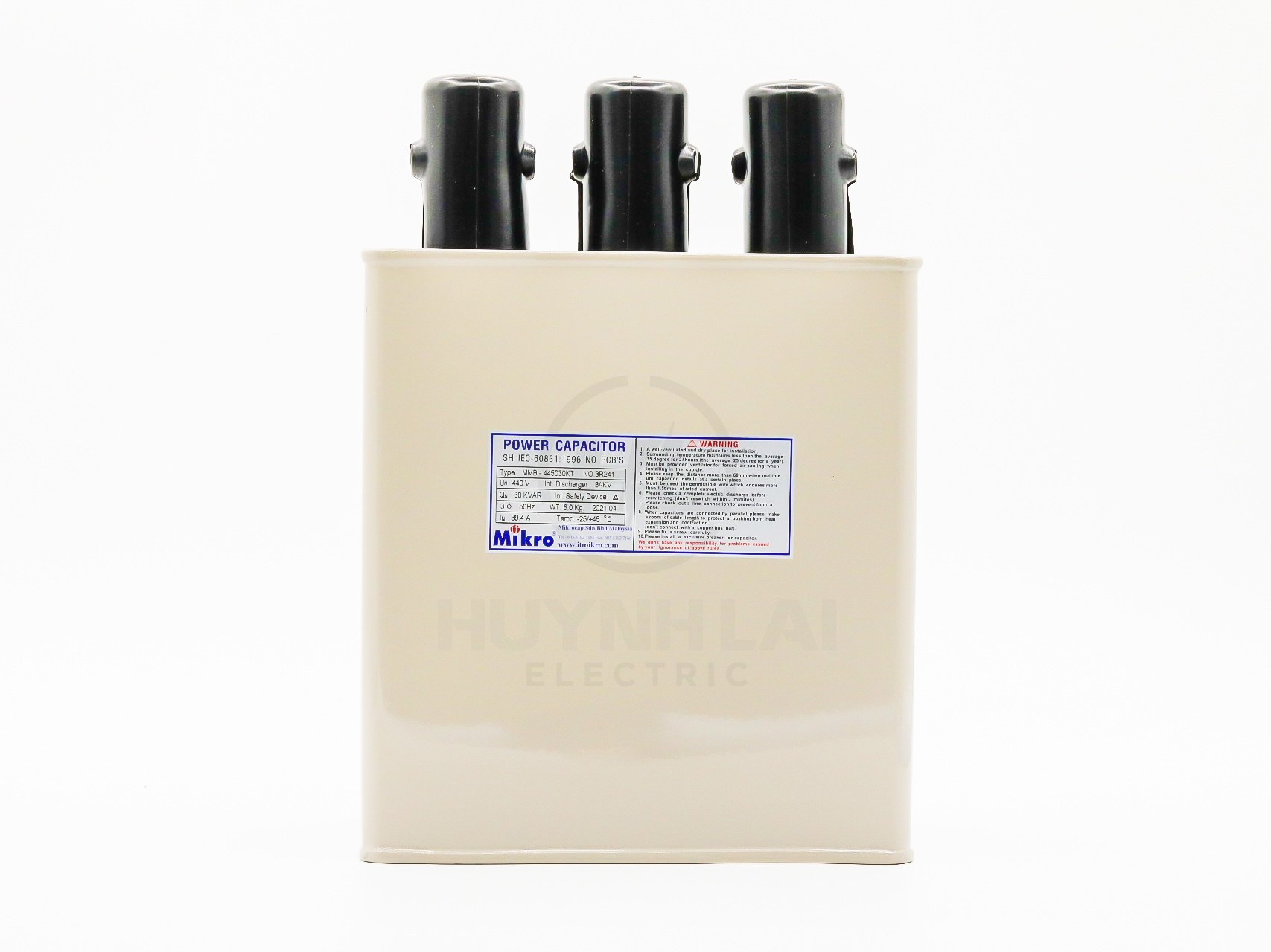 Tụ Bù Dầu 30KVar-440V MMB-445030KT MIKRO
