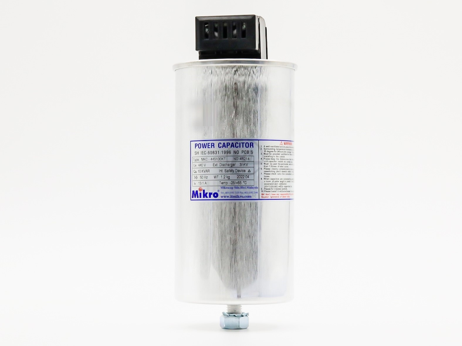Tụ Bù Khô 10K-440V MKC-445100KT MIKRO
