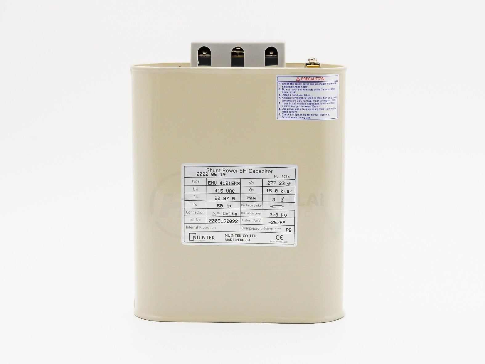 Tụ Bù Dầu 15kVar-415V ENU-41215KS NUINTEK