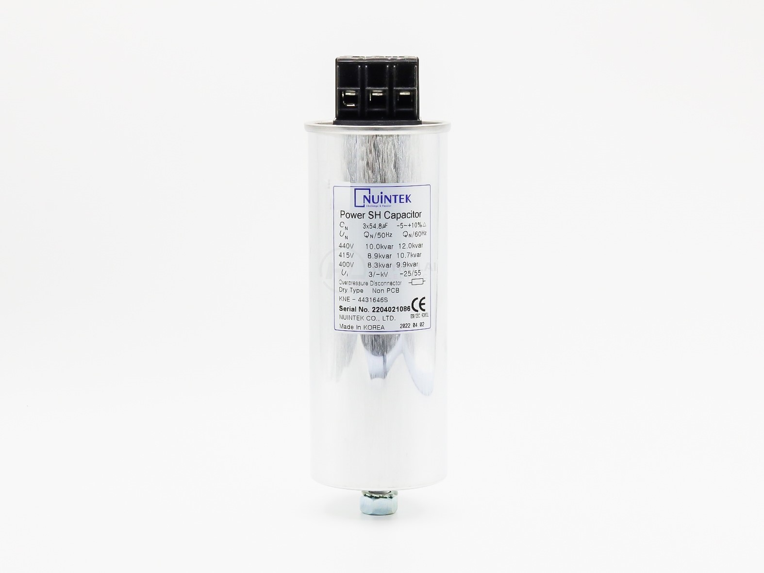 Tụ Bù Khô 10kVar-440V KNE-4431646S NUINTEK