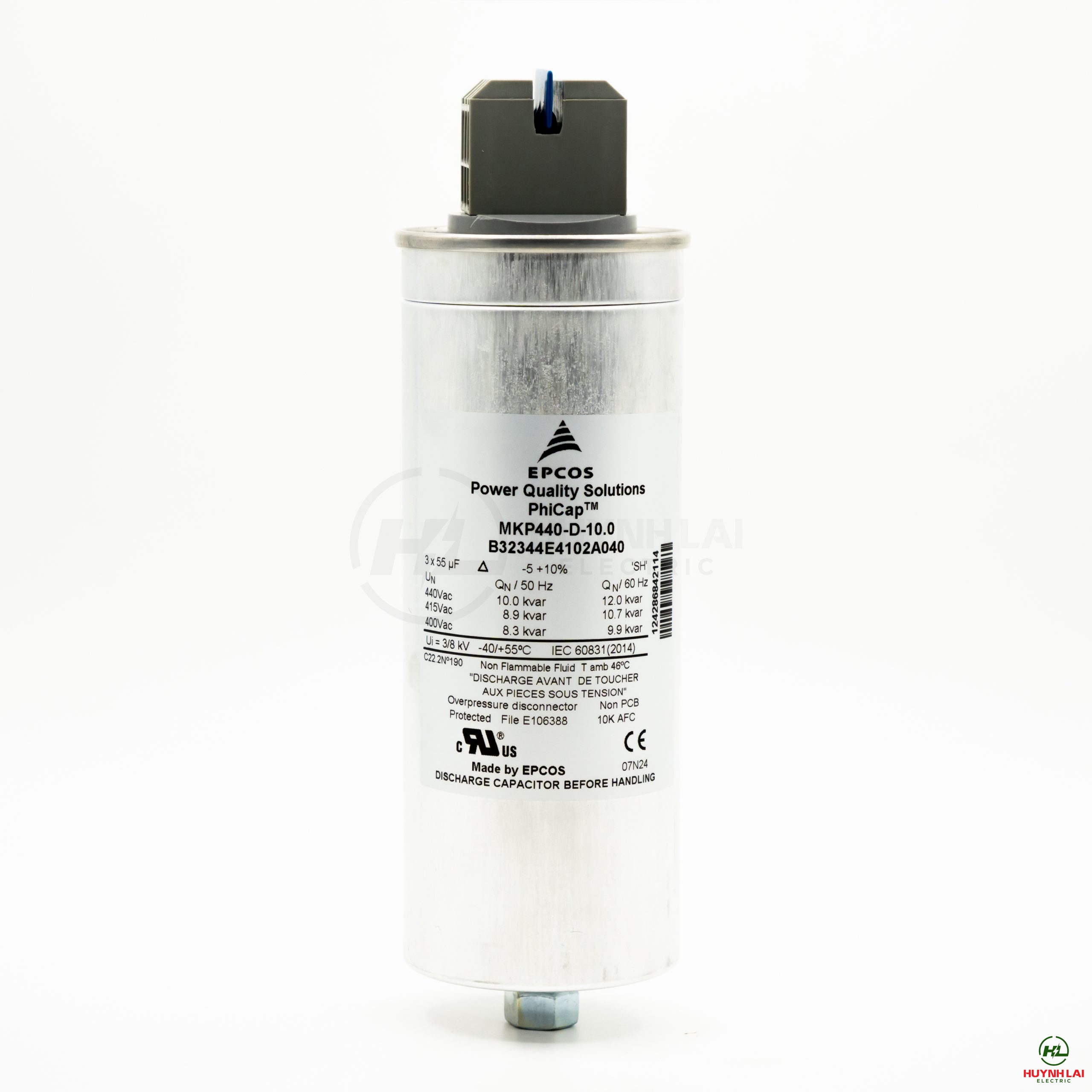 Tụ Bù Khô dòng PHICAP 10KVar-440Vac EPCOS