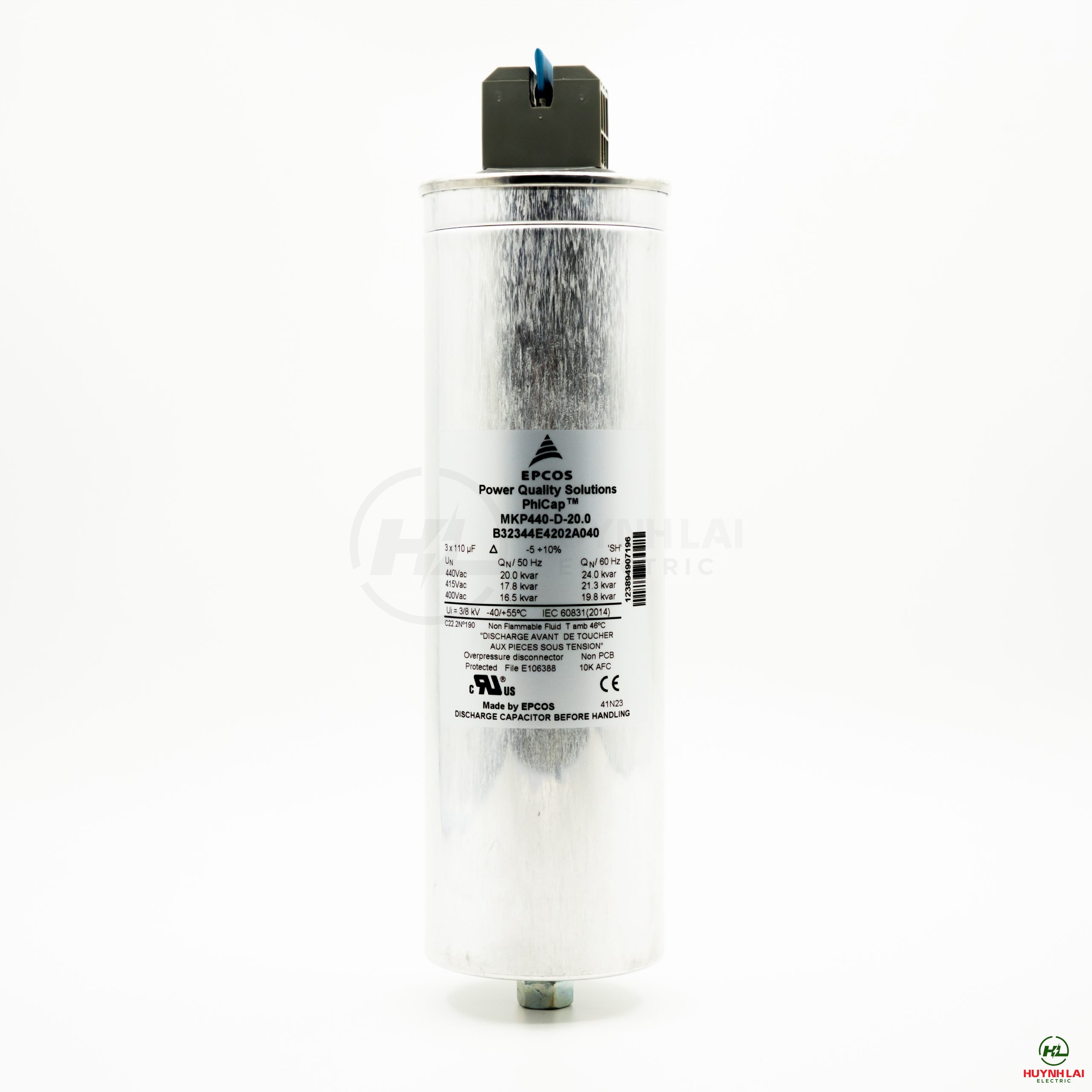 Tụ Bù Khô dòng PHICAP 20KVar-440Vac EPCOS