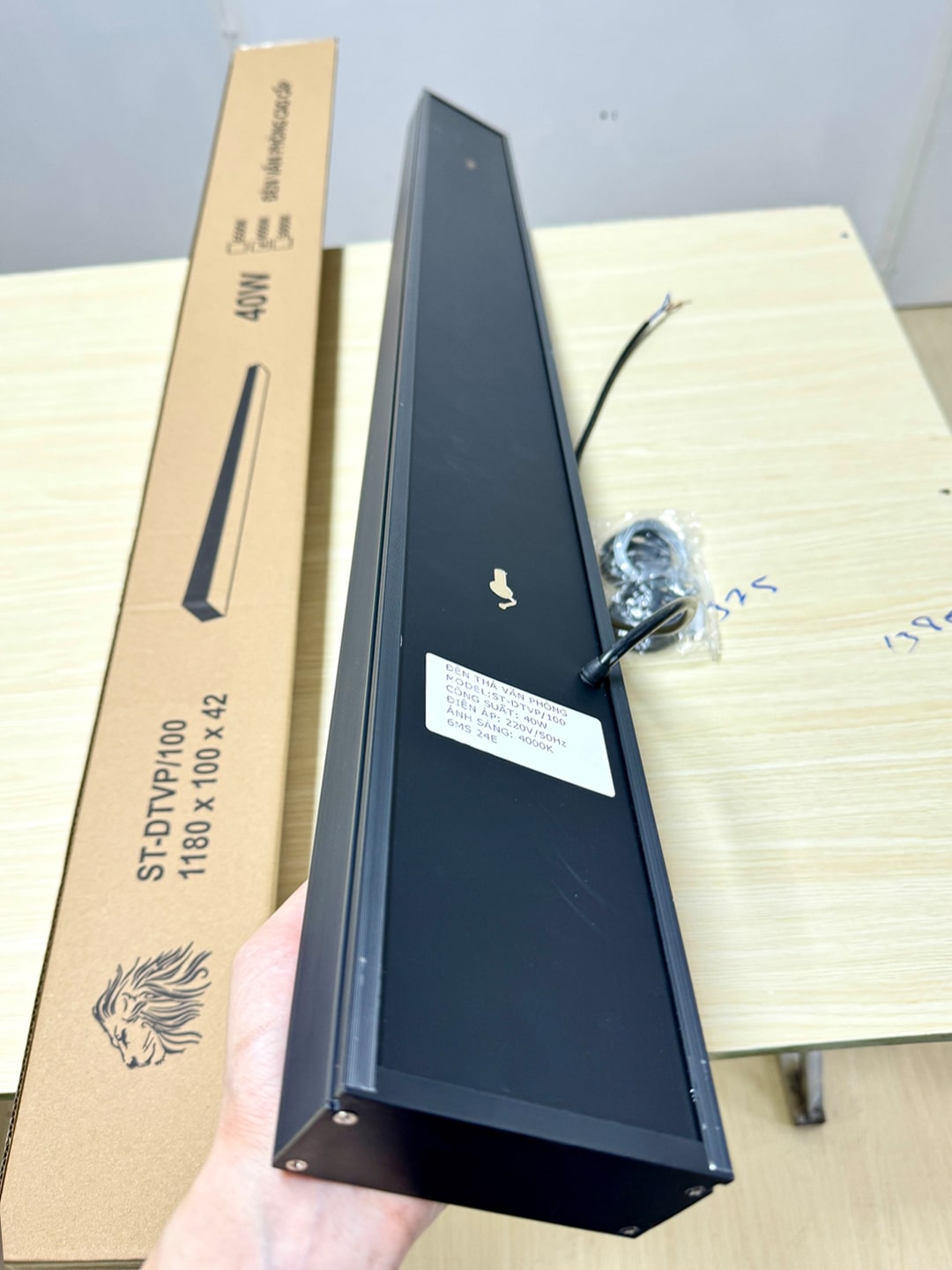 Đèn Thả Văn Phòng 1200x100x40 40W - ảnh phụ 4