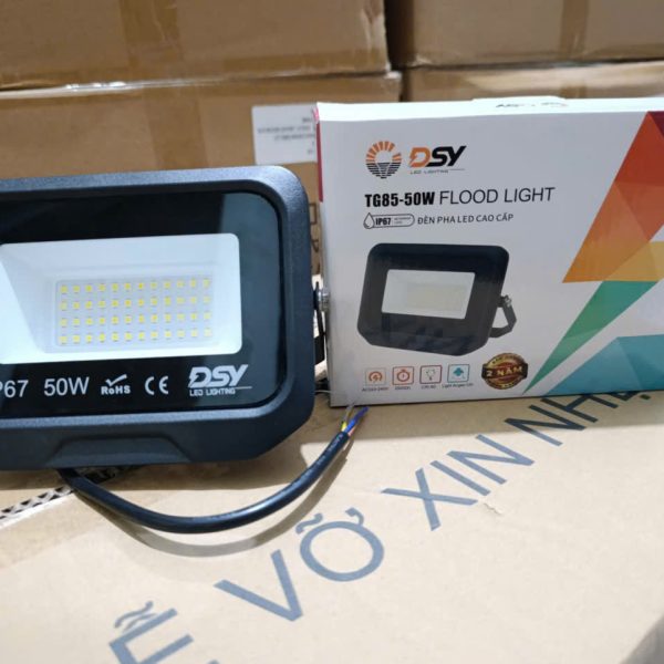Đèn Pha Điện 50W DSY-TG128 Sáng Vàng